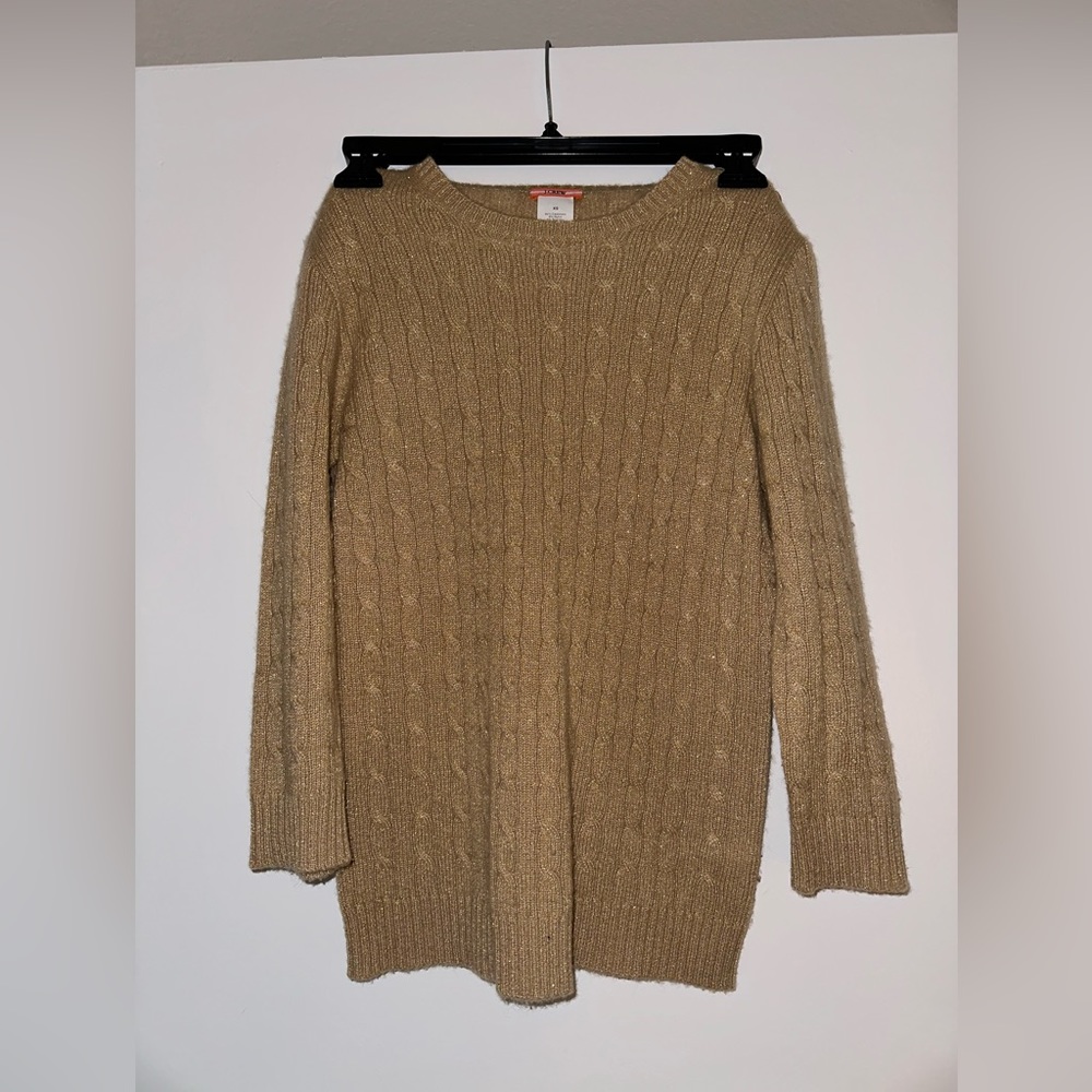 JCrew Gold Sweater